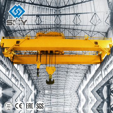 CE certificated supplier of double trolley overhead bridge crane 100ton